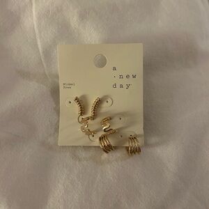 A New Day Gold Hoop Earrings Set